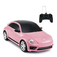 RASTAR Radio Remote Control 1/24 Scale Volkswagen Beetle Licensed RC Model Car (Pink)