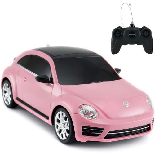 라스타 RASTAR Radio Remote Control 1/24 Scale Volkswagen Beetle Licensed RC Model Car (Pink)