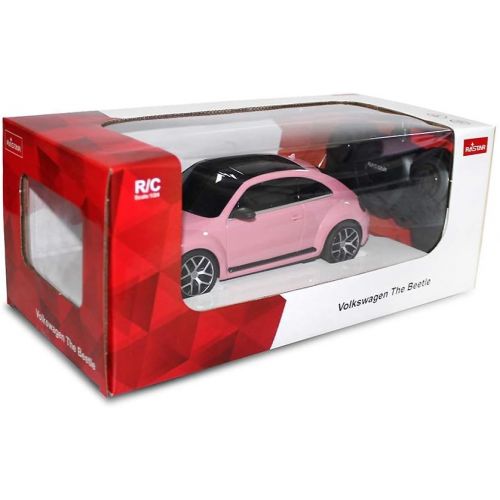 라스타 RASTAR Radio Remote Control 1/24 Scale Volkswagen Beetle Licensed RC Model Car (Pink)