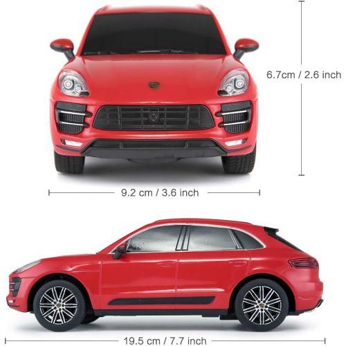 라스타 RASTAR 1:24 Porsche Macan Turbo RC Toy Car, Remote Control Car, 2021 XMas Gifts for Kids