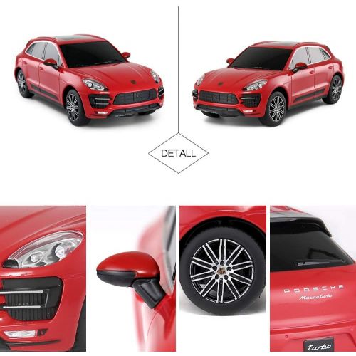 라스타 RASTAR 1:24 Porsche Macan Turbo RC Toy Car, Remote Control Car, 2021 XMas Gifts for Kids