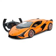 RASTAR RC Car 1/14 Scale 2.4Ghz Lamborghini Sian FKP 37 Radio Remote Control R/C Toy Car Model Vehicle (Orange)