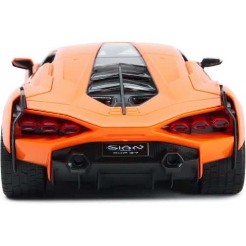 라스타 RASTAR RC Car 1/14 Scale 2.4Ghz Lamborghini Sian FKP 37 Radio Remote Control R/C Toy Car Model Vehicle (Orange)