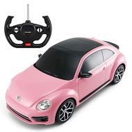 Rastar Radio Remote Control 1/14 Scale Volkswagen Beetle Licensed RC Model Car (Pink)