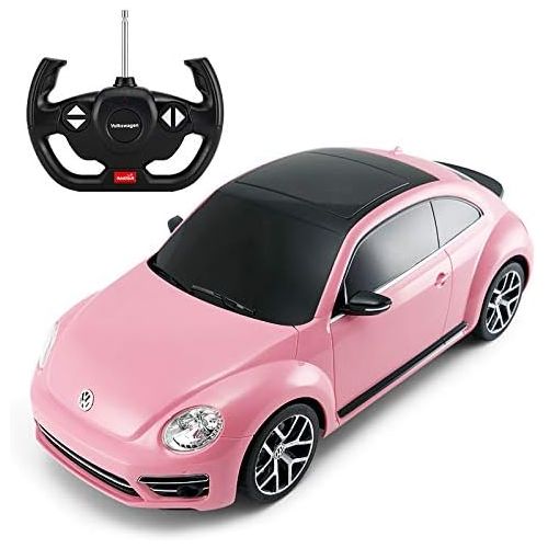 라스타 Rastar Radio Remote Control 1/14 Scale Volkswagen Beetle Licensed RC Model Car (Pink)