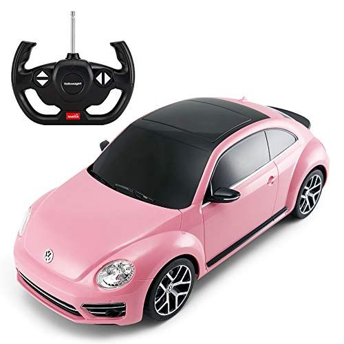 라스타 Rastar Radio Remote Control 1/14 Scale Volkswagen Beetle Licensed RC Model Car (Pink)