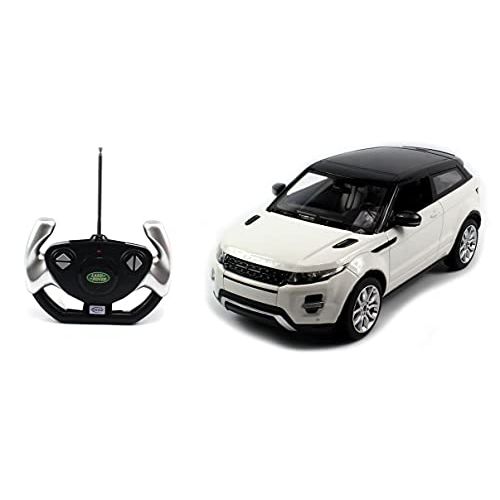 라스타 RASTAR Authorized 1:14 Land Rover Range Rover Evoque RC Toy Car with LED Lights (White) + Worldwide