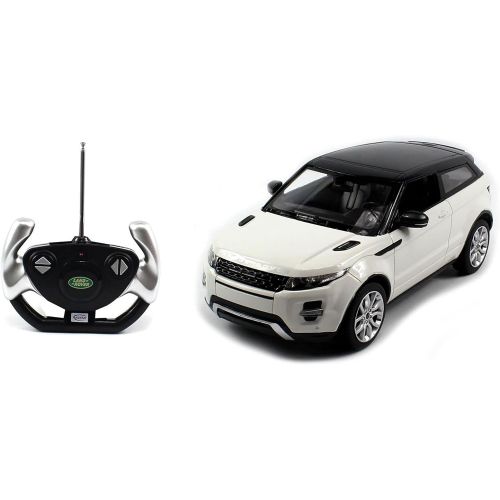 라스타 RASTAR Authorized 1:14 Land Rover Range Rover Evoque RC Toy Car with LED Lights (White) + Worldwide