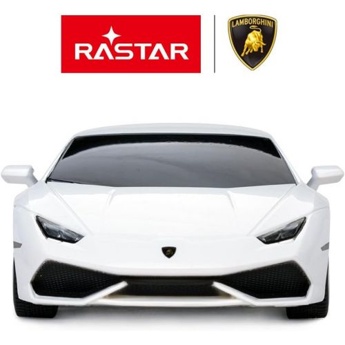 라스타 RASTAR Lamborghini HURACAEN LP610-4 RC Car Radio Remote Control, 1/24 Scale (White)