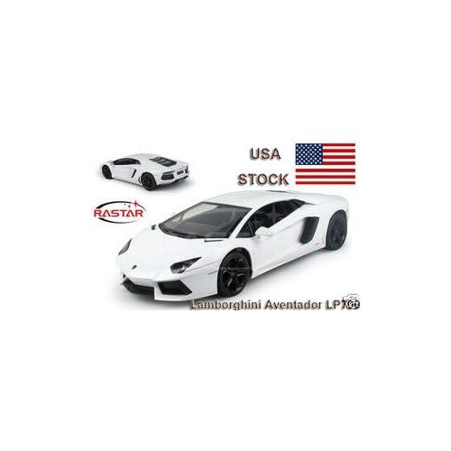 라스타 RASTAR 1/14 Scale White Lamborghini Aventador LP700 Radio Remote Control Model Car R/C RTR