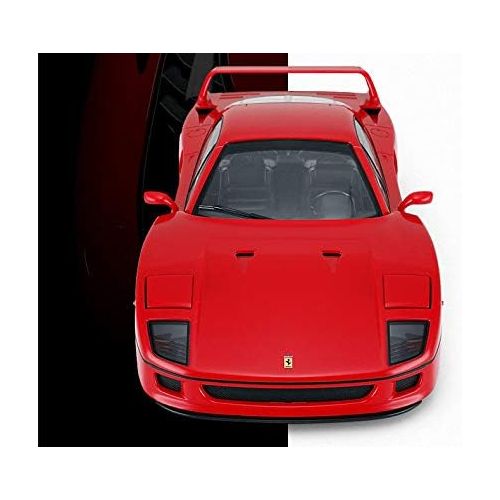 라스타 RASTAR Radio Remote Control 1/14 Scale Ferrari F40 Licensed RC Model Car w/Front Light Controller Open/Close(Red)