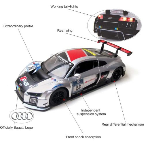 라스타 RASTAR Audi RC Car, 1/14 Audi R8 Performance Model Toy Car Sports Racing Remote Control Car for Adults Boys Girls Kids