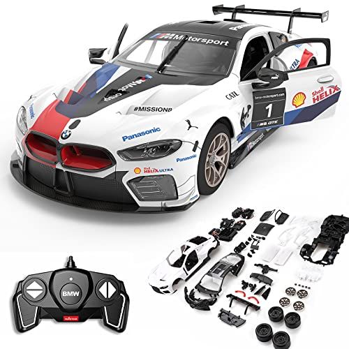 라스타 RASTAR 1/18 BMW Remote Control Model Car Kits to Build for Kids & Adults, Official License BMW RC Car Kits for Boys & Girls, BMW Toy Car Model Kit for 6 7 8 9 10 11 12 Year Old Boy