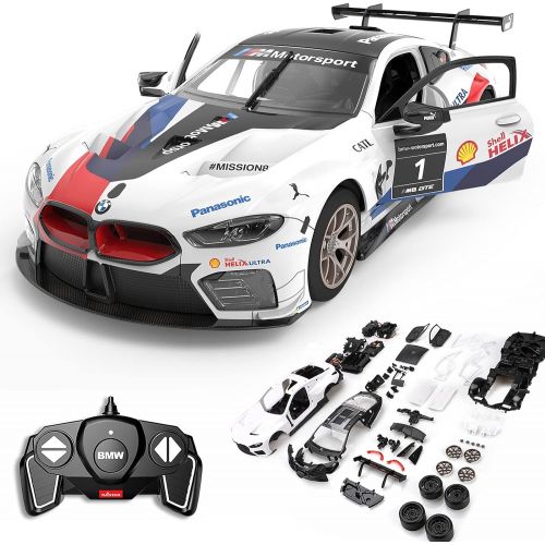 라스타 RASTAR 1/18 BMW Remote Control Model Car Kits to Build for Kids & Adults, Official License BMW RC Car Kits for Boys & Girls, BMW Toy Car Model Kit for 6 7 8 9 10 11 12 Year Old Boy