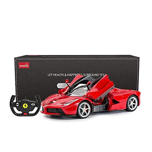 라스타 Rastar RC Car 1/14 Scale Ferrari LaFerrari Radio Remote Control R/C Toy Car Model Vehicle for Boys Kids, Red