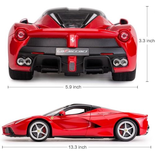 라스타 Rastar RC Car 1/14 Scale Ferrari LaFerrari Radio Remote Control R/C Toy Car Model Vehicle for Boys Kids, Red