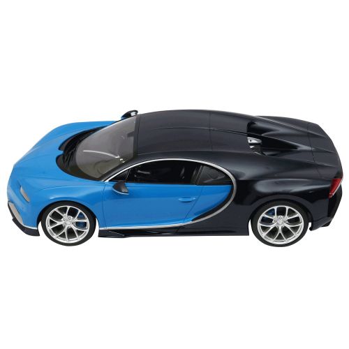 라스타 Midea Tech Radio Remote Control 114 Scale Bugatti Chiron Licensed RC Model Car (BlueBlack)