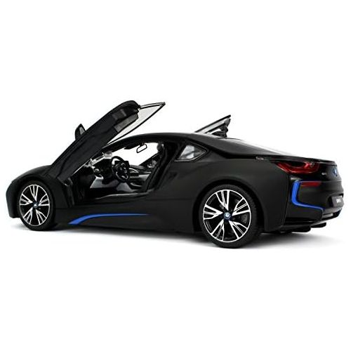 라스타 RASTAR Officially Licensed BMW i8 Authentic wOpen Doors RC Vehicles Scale 1:14 by Rastar (Black)