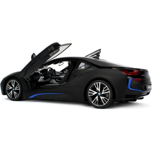 라스타 RASTAR Officially Licensed BMW i8 Authentic wOpen Doors RC Vehicles Scale 1:14 by Rastar (Black)