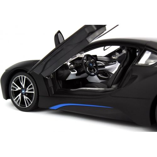 라스타 RASTAR Officially Licensed BMW i8 Authentic wOpen Doors RC Vehicles Scale 1:14 by Rastar (Black)