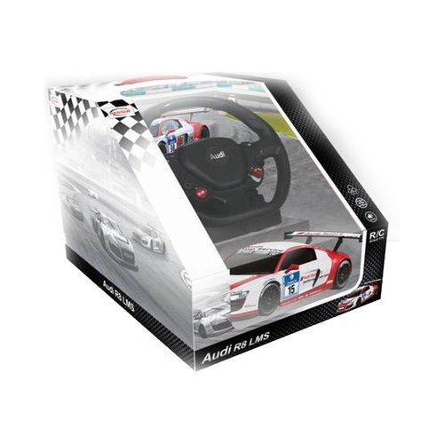 라스타 RASTAR 1:18 Scale Audi R8 LMS Performance Model RC Car With Steering Controller (COLOR: WHITERED)