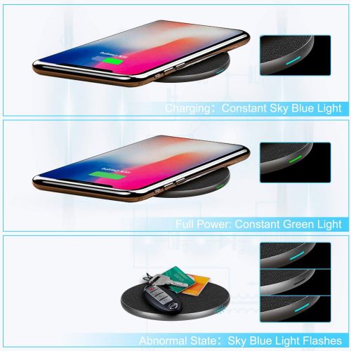  [아마존 핫딜] Wireless Charger, RATEL Qi-Certified 7.5W Wireless Charging Compatible with iPhone 11/11Pro/11Pro Max/Xs MAX/XR/XS/X/8Plus/8, 10W for Galaxy S10/S10 Plus/S10E/S9, 5W for All Qi Pho