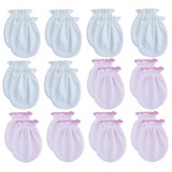 RATIVE Newborn Baby Cotton Gloves No Scratch Mittens For 0-6 Months Boys Girls