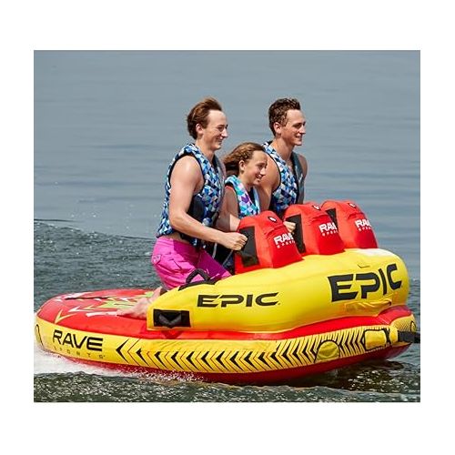  RAVE Sports 02645 #EPIC 3-Rider Towable , red , 78