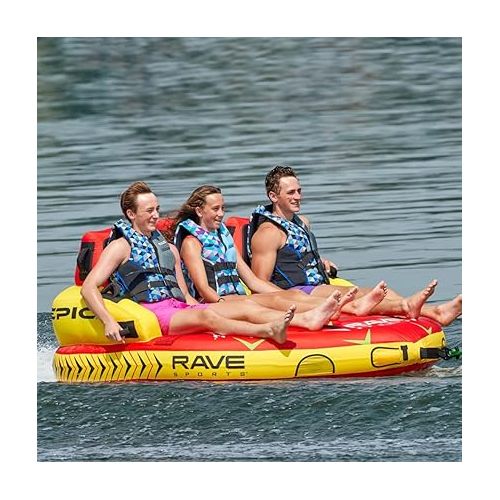  RAVE Sports 02645 #EPIC 3-Rider Towable , red , 78