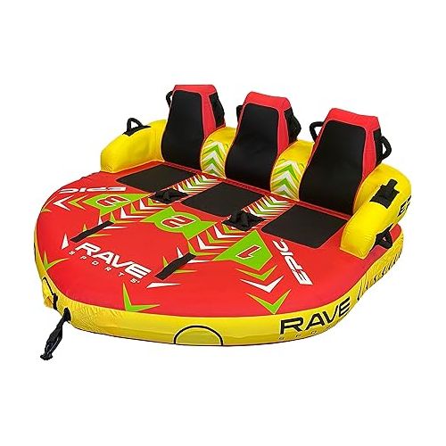  RAVE Sports 02645 #EPIC 3-Rider Towable , red , 78