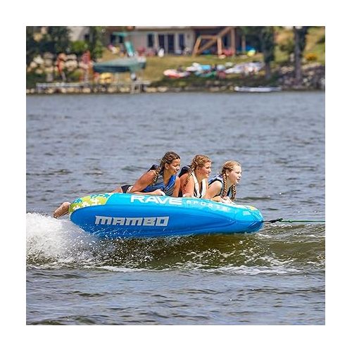  RAVE Sports Mambo Boat Towable Tube - Inflatable Boating Tube for 1-3 Riders