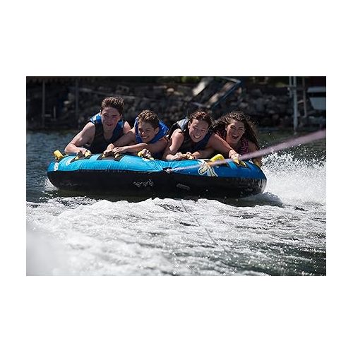  RAVE Sports Mega Storm Boat Towable Tube - Inflatable Boating Tube for 1-4 Riders