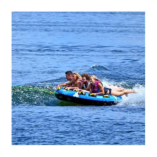  RAVE Sports Mega Storm Boat Towable Tube - Inflatable Boating Tube for 1-4 Riders