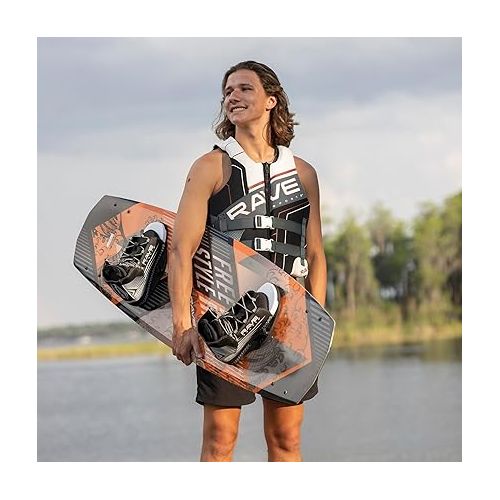  RAVE Sports Freestyle Wakeboard and Bindings Package with Striker Boots