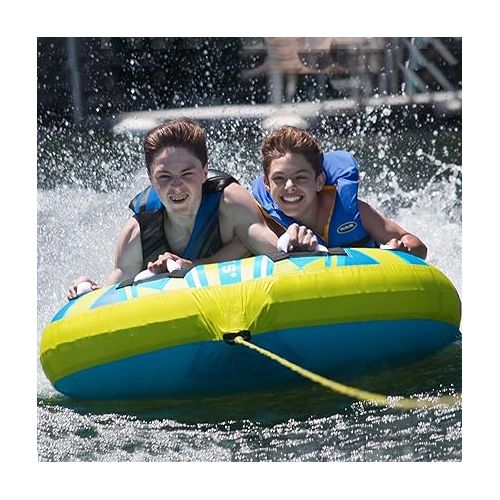  RAVE Sports Cutter 2 Person Towable, Blue/Green, 2 Rider