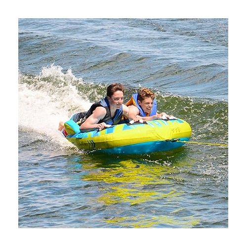  RAVE Sports Cutter 2 Person Towable, Blue/Green, 2 Rider