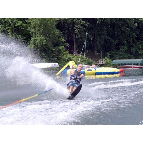  [아마존베스트]RAVE Sports Carve Slalom Water Ski - Adult, Black, Adult - Adjustable Bindings