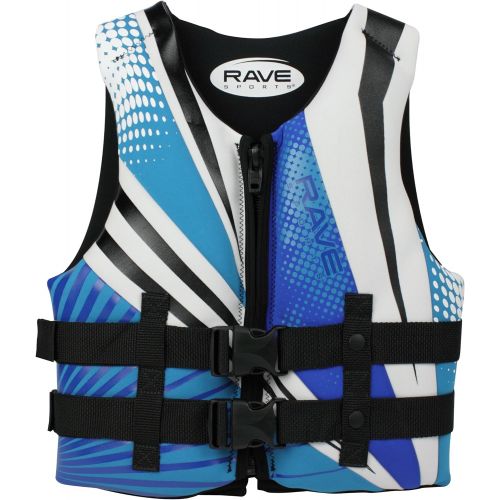  RAVE Sports Youth Neoprene Life Vest - USCG PFD (Blue/White/Black)