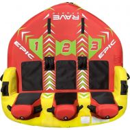 RAVE Sports 02645 #EPIC 3-Rider Towable , red , 78 x 77 x 34
