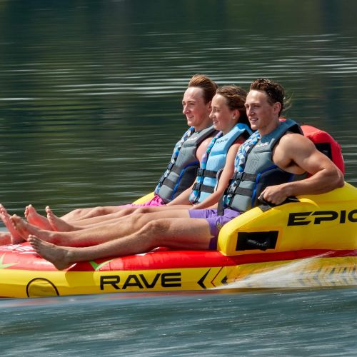  RAVE Sports 02645 #EPIC 3-Rider Towable , red , 78 x 77 x 34