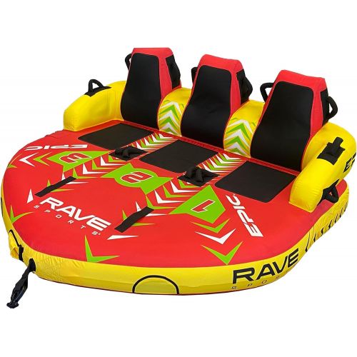  RAVE Sports 02645 #EPIC 3-Rider Towable , red , 78 x 77 x 34