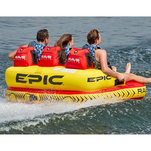  RAVE Sports 02645 #EPIC 3-Rider Towable , red , 78 x 77 x 34