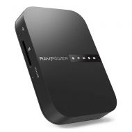 RAVPower FileHub, Travel Router AC750, Wireless SD Card Reader, Connect Portable SSD Hard Drive to iPhone iPad Tablet Smart Phone Laptop for Photo Backup, Data Transfer, Portable N