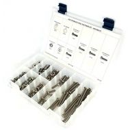 RAW PRODUCTS CORP Stainless Steel 1/4-20 Hex Tap Bolt Assortment Kit with Nuts & Washers - 256 Pieces
