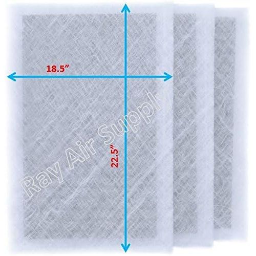  RAYAIR SUPPLY 20x25 Air Ranger Replacement Filter Pads 20X25 (3 Pack) White