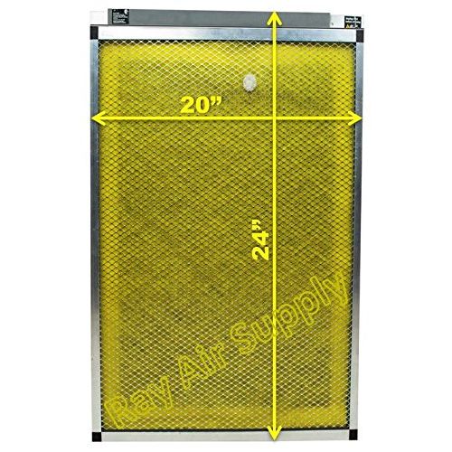  RAYAIR SUPPLY 20x24 MicroPower Guard Air Cleaner Replacement Filter Pads (3 Pack) Yellow