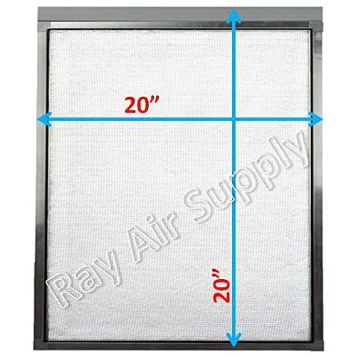  RAYAIR SUPPLY 20x20 Respicaire CG MicroCLean 95 Air Cleaner Replacement Filter Pads 20x20 Refills (4 Pack)