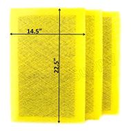 RAYAIR SUPPLY 16x25 Air Ranger Replacement Filter Pads 16X25 (3 Pack) Yellow