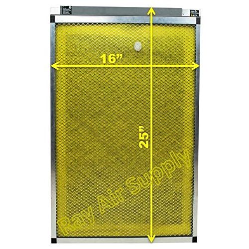  RAYAIR SUPPLY 16x25 Air Ranger Replacement Filter Pads 16X25 (3 Pack) Yellow