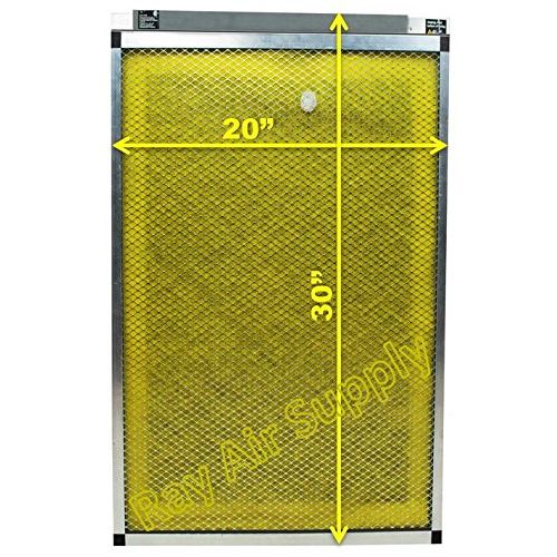  RAYAIR SUPPLY 20x30 MicroPower Guard Air Cleaner Replacement Filter Pads (3 Pack) Yellow